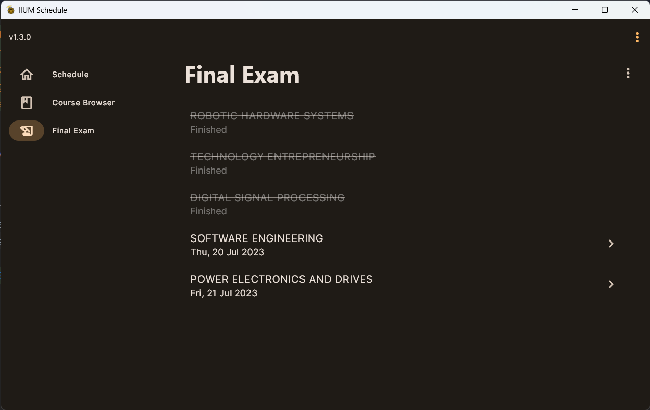 Screenshot exam strikethrough